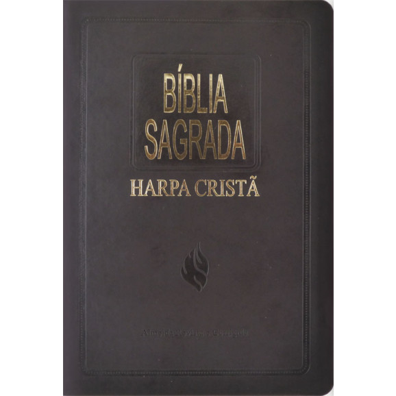 Biblia Sagrada | RC | Harpa Cristã | Letra Normal | Luxo | Marrom 