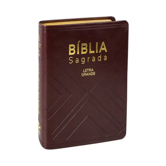 Bíblia Sagrada | NAA | Letra Grande | Capa Sintética | Marrom Nobre