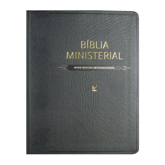 Bíblia de Estudo Ministerial | NVI | Letra Normal | Luxo | Preta 