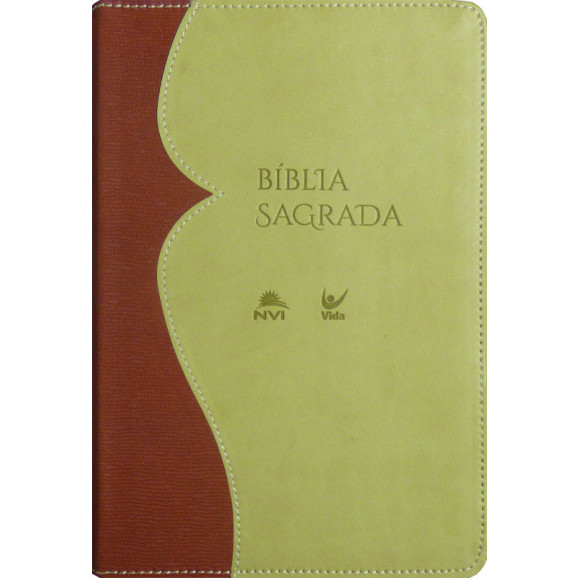 Bíblia Sagrada | NVI | Letra Normal | Luxo | Caramelo e Bege