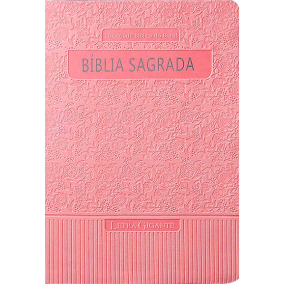 Bíblia Sagrada | RA | Letra Gigante | Luxo | Rosa | Índice