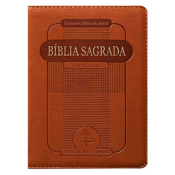 Bíblia Sagrada | RC | Letra Grande | Emborrachada | Marrom