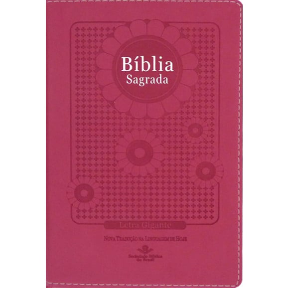 Bíblia Sagrada | NTLH | Letra Gigante | Luxo | Pink Flower