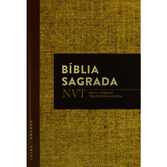 Bíblia Sagrada | NVT | Letra Grande | Capa Dura | Juta