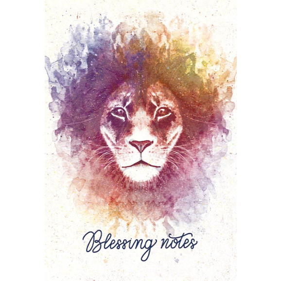 Blessing Notes | Leão | Aquarela | Rosa