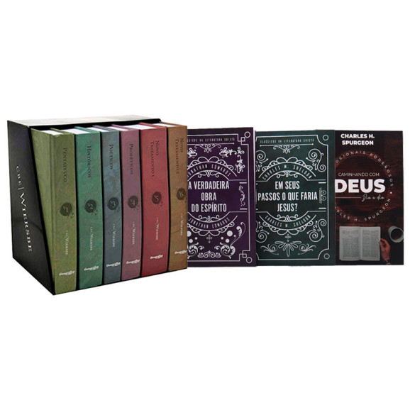Kit Clássicos da Literatura Cristã + Devocional Spurgeon + Box 6 Livros W. Wiersbe | Homens de Honra