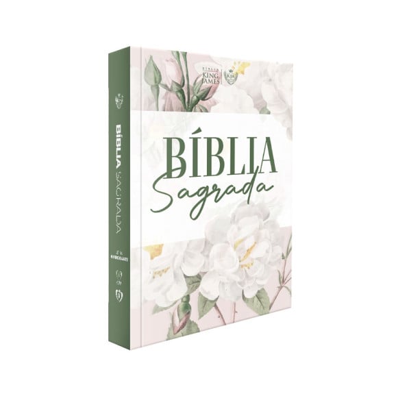 Bíblia Sagrada | King James Atualizada | Capa Dura | Letra Hipergigante | Floral Suave