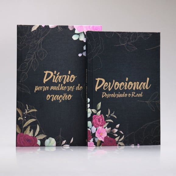 Kit Devocional Descobrindo o Real + Diário Para Mulheres de Oração | Capa Dura | Floral