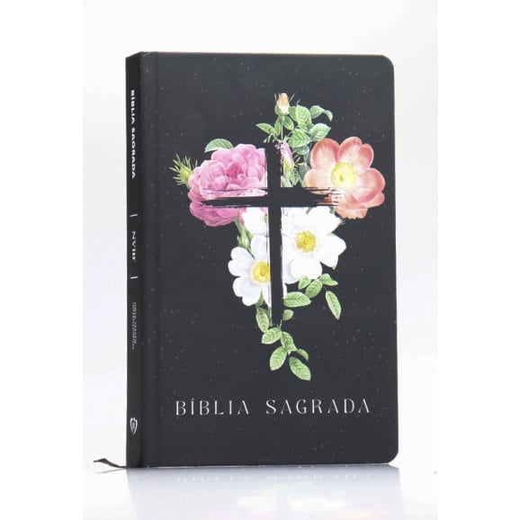 Bíblia Sagrada | NVI | Letra Normal | Capa Dura/Soft Touch | Flores Cruz