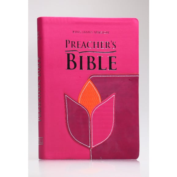 Preacher's Bible - Bíblia do Pregadora | King James Version | Letra Normal | Capa PU | Flor