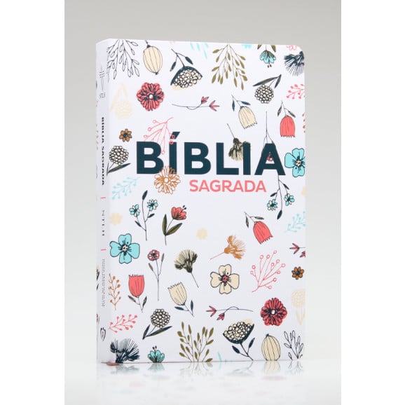 Bíblia Sagrada | NTLH | Letra Grande | Soft Touch | Flowers Branca