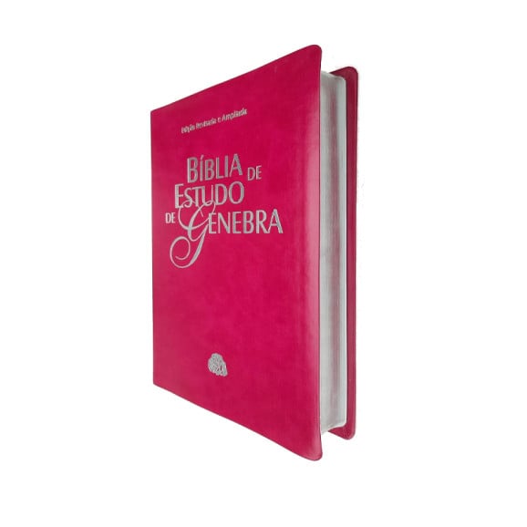 Bíblia de Estudo Genebra | RA | Letra Normal | Luxo | Pink