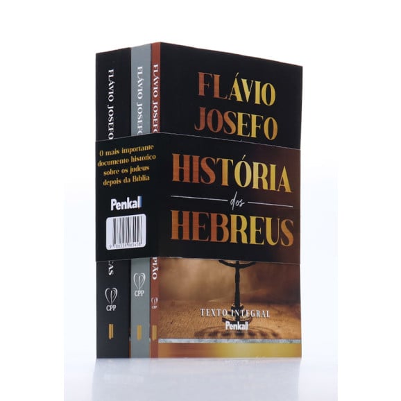 Box 3 Livros | História dos Hebreus | Flávio Josefo | Obra Original e Completa
