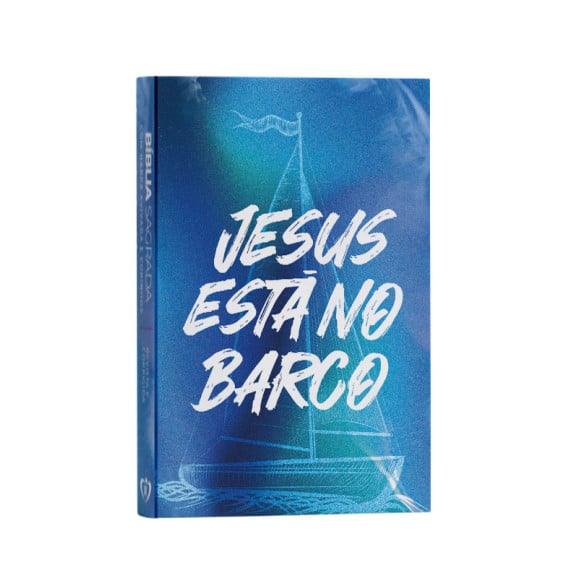 Bíblia Sagrada | Capa Dura Slim | RC | Harpa Avivada e Corinhos | Jesus Está no Barco