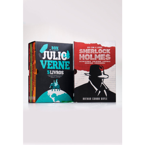 Box 9 Livros | Júlio Verne + Sherlock Holmes 