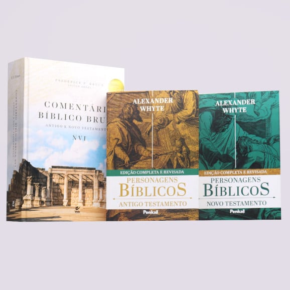 Box 2 Livros | Personagens Bíblicos | Antigo e Novo Testamento | Alexander Whyte + Comentário Bíblico Bruce | Biografia Bíblica