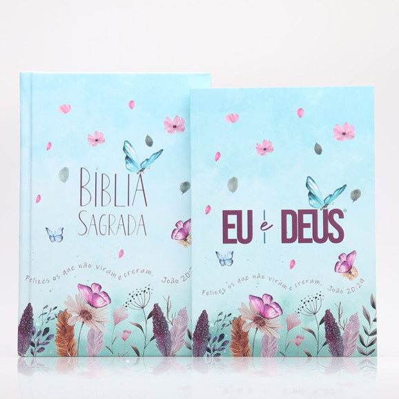 Kit Jardim Secreto | Bíblia + Eu e Deus | Orar e Vencer
