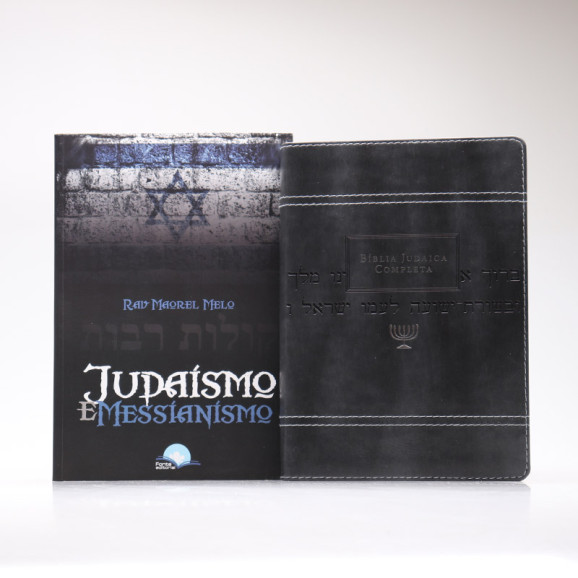 Kit Bíblia Judaica Completa Cinza + Judaísmo E Messianismo | Jesus e o Judaísmo