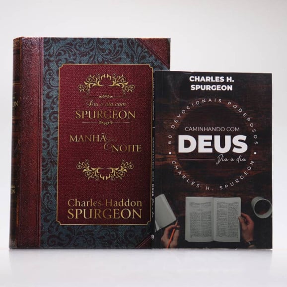 Kit 2 Livros | Manhã e Noite + Caminhando com Deus Dia a Dia | Charles H. Spurgeon