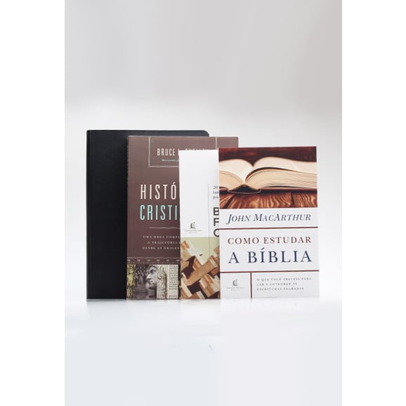 Kit Vida Cristã | A Bíblia Estudo Anotada Expandida + Livros