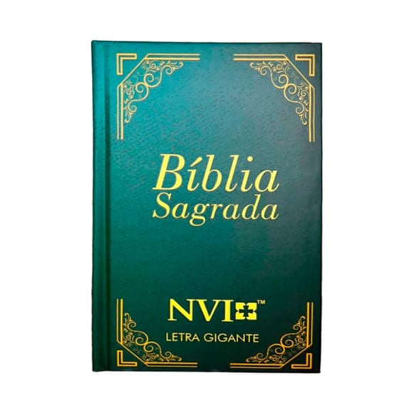Bíblia Sagrada | NVI | Letra Gigante | Capa Dura | Moldura Azul