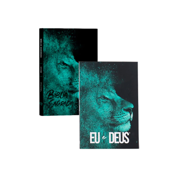 Kit Bíblia Sagrada NVI + Devocional Eu e Deus | Leão Azul