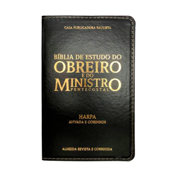 Bíblia do Obreiro e do Ministro Pentecostal | ARC | Com Harpa | Preta