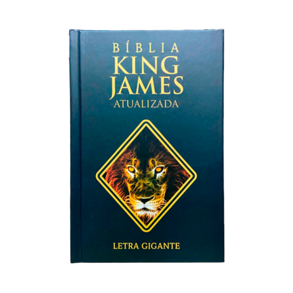 Bíblia Sagrada | King James Atualizada | Letra Gigante | Capa Dura | Flame Lion 