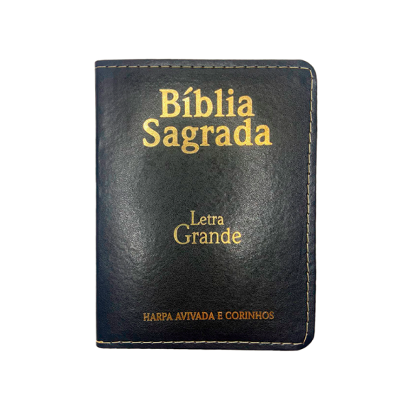 Bíblia Sagrada | ARC | Letra Grande | Capa Luxo PU | Preta