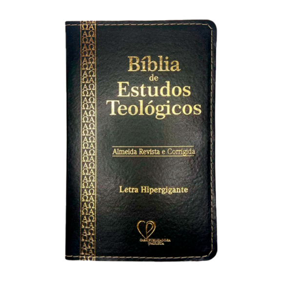Bíblia de Estudos Teológicos | RC | PU Luxo | Preta