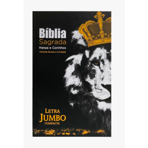 Bíblia Sagrada | Letra Jumbo | ARC | Capa Dura | Harpa Avivada e Corinhos | Leão Rei