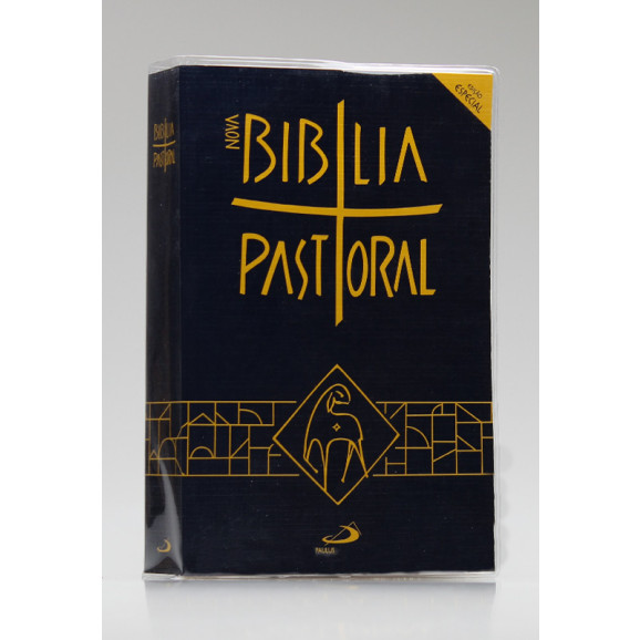 Nova Bíblia Pastoral | Letra Normal | Brochura | Tamanho Médio | Azul | Edição Especial