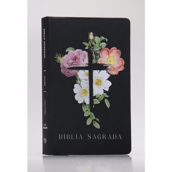 Bíblia Sagrada | NVI | Letra Gigante | Soft Touch | Flores Cruz