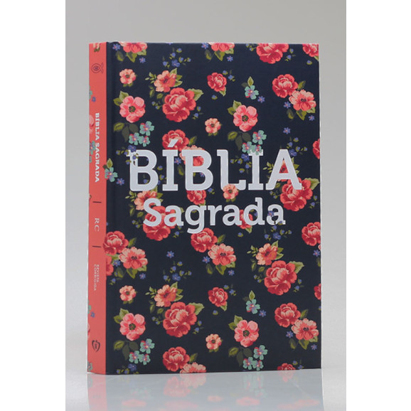 Bíblia Sagrada | RC | Letra Média | Capa Dura | Rosas