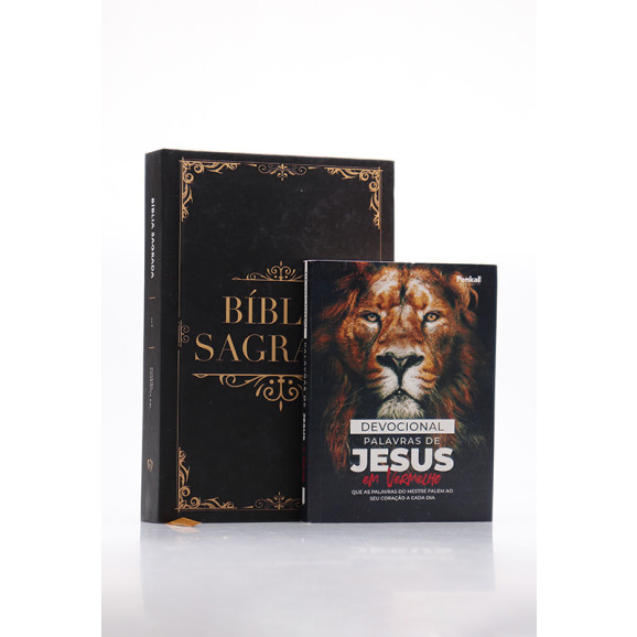 Kit Bíblia ACF Gigante Clássica + Devocional Palavras de Jesus em Vermelho Isaías | Plena Sabedoria 