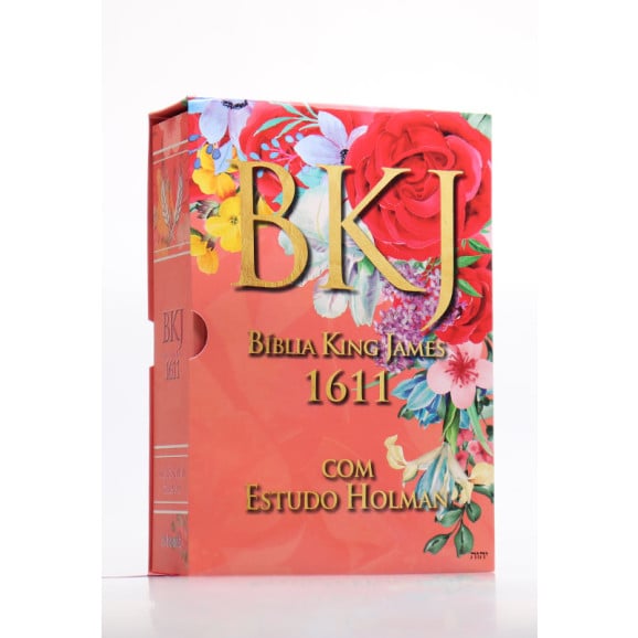 Bíblia de Estudo Holman | King James 1611 | Letra Normal | Luxo | Feminina