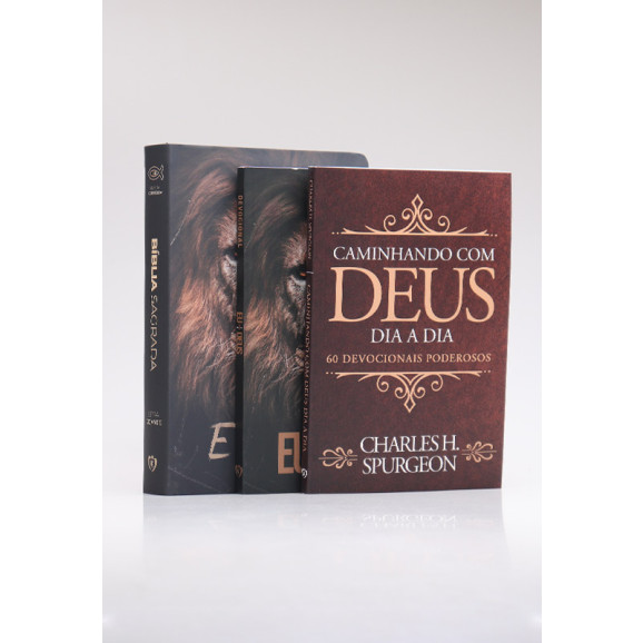 Kit Bíblia RC Eu Sou + Livro de Oração + Devocional Spurgeon | Homem Sábio