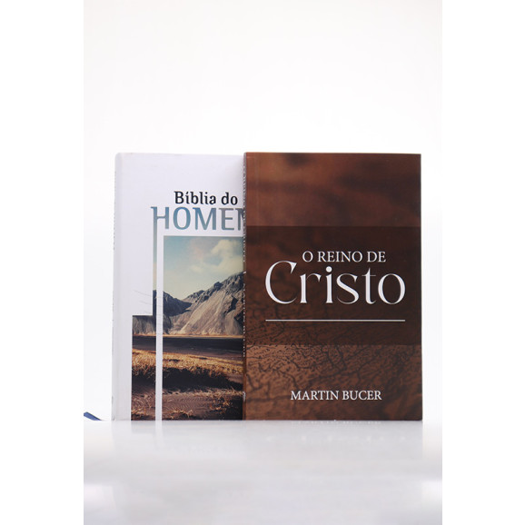 Kit Bíblia do Homem NVI | Letra Grande | Montanha + O Reino de Cristo | Martin Bucer | O Escudo Dourado 