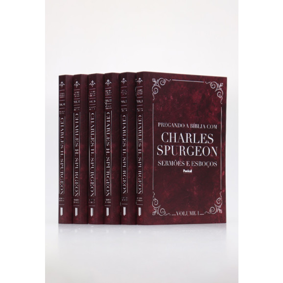 Box com 6 Volumes em Edição Especial | Pregando a Bíblia com Charles Spurgeon Sermões e Esboços | Volume 2