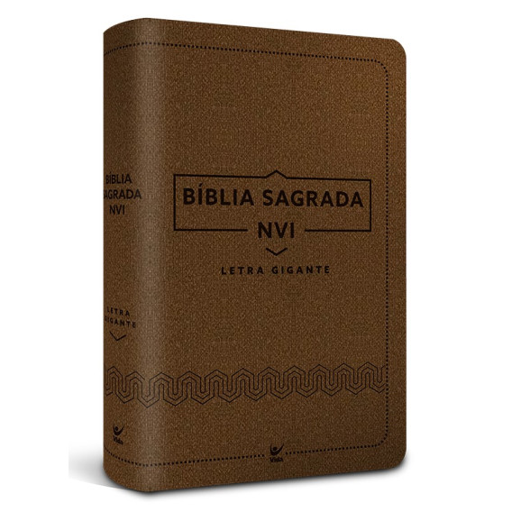 Bíblia Sagrada | NVI | Letra Gigante | Capa Luxo | Marrom