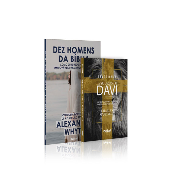 Kit Juntos a Deus dia a dia | Dez Homens da Bíblia | Alexander Whyte + Devocional Tesouros de Davi | Lion Cruz | Charles Spurgeon