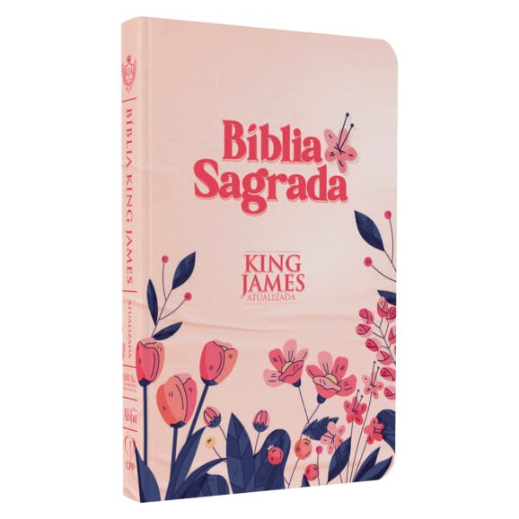 Bíblia KJA | Capa Dura | Slim | Floral Cartoon