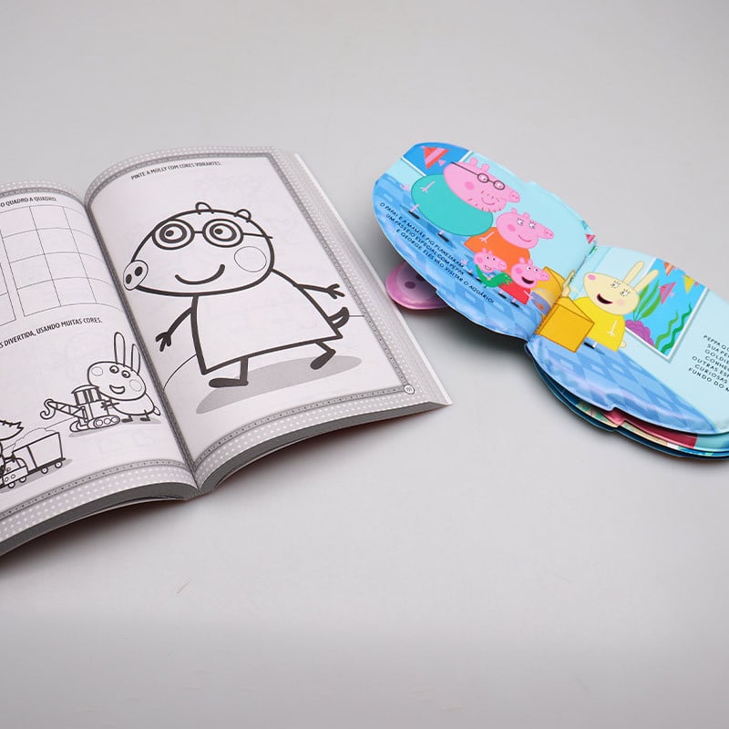 Peppa Pig Kit Box De Livrinhos E 365 Desenhos Para Colorir