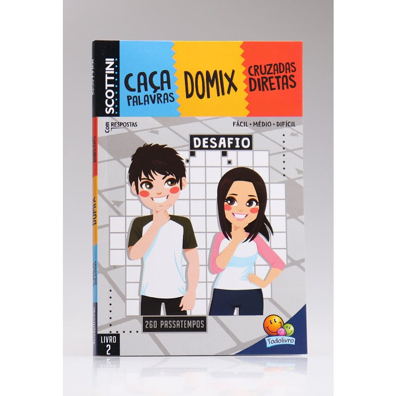 Kit Livro Caça-Palavras Nível Médio/ Difícil Ed.2