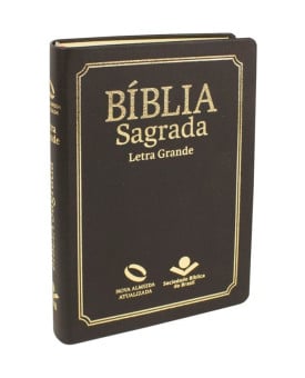 Bíblia Sagrada Letra Grande com índice | Capa Preta | Nova Almeida Atualizada (NAA)