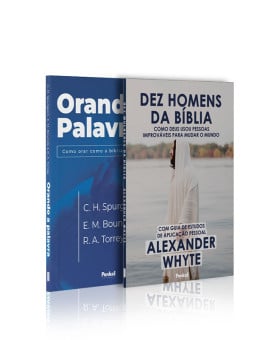 Kit 2 livros | Orando a Palavra + Dez Homens da Bíblia | Aprendendo a Orar com Homens da Bíblia