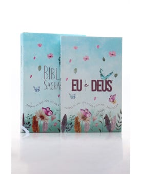 Kit Bíblia Sagrada ACF Letra Gigante Jardim Secreto + Devocional Eu e Deus | Caminhos Para Sabedoria