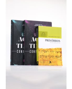 Kit Comentários Expositivo | Provérbios | Hernandes Dias Lopes + Box 2 Livros | Confissões | Capa Dura | Santo Agostinho | O Jardim do Rei 