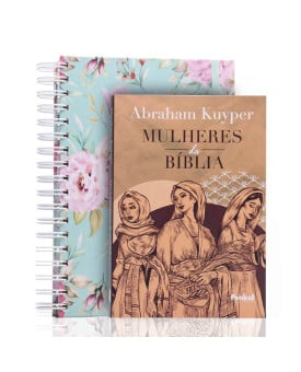 Kit Planner Minha Jornada Diária | Floral Verde + Mulheres da Bíblia | Abraham Kuyper | Em Busca da Palavra 
