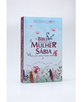 A Bíblia de Estudo da Mulher Sábia | RC | Harpa Avivada e Corinhos | Letra Grande | Capa Dura | Jardim Secreto